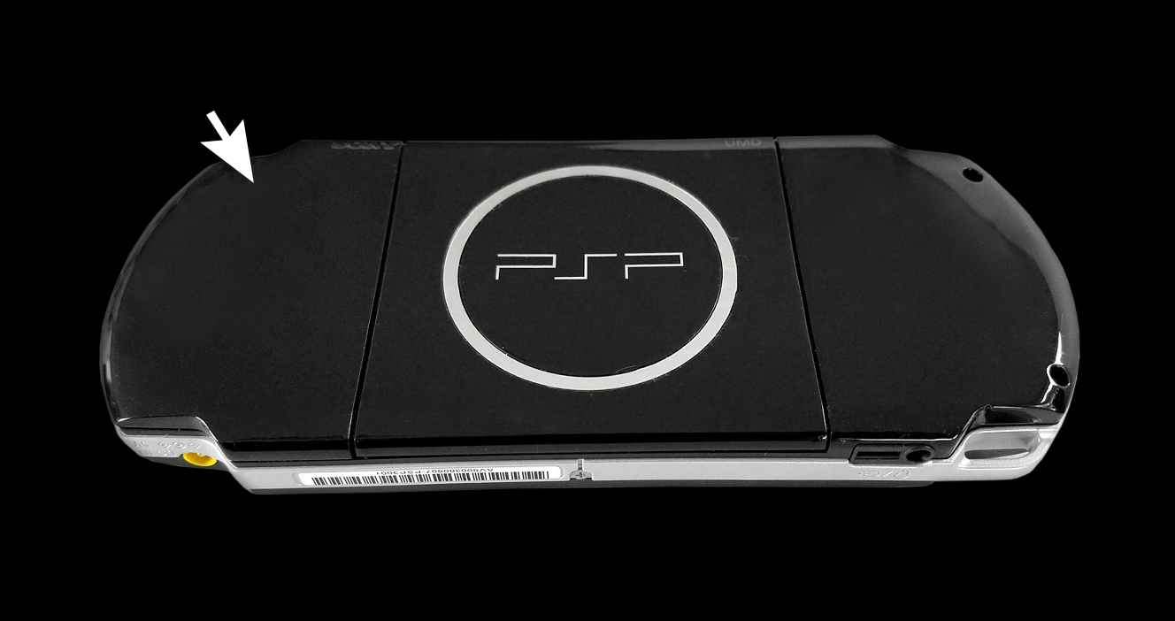 psp 2000 battery cover black