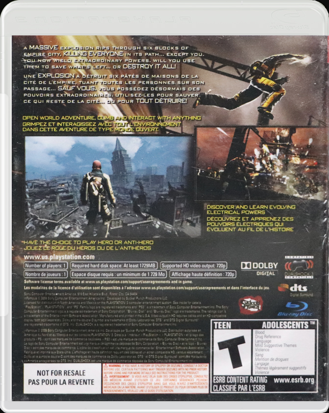 IL-2 Sturmovik: Birds of Prey PS3 back side cover case