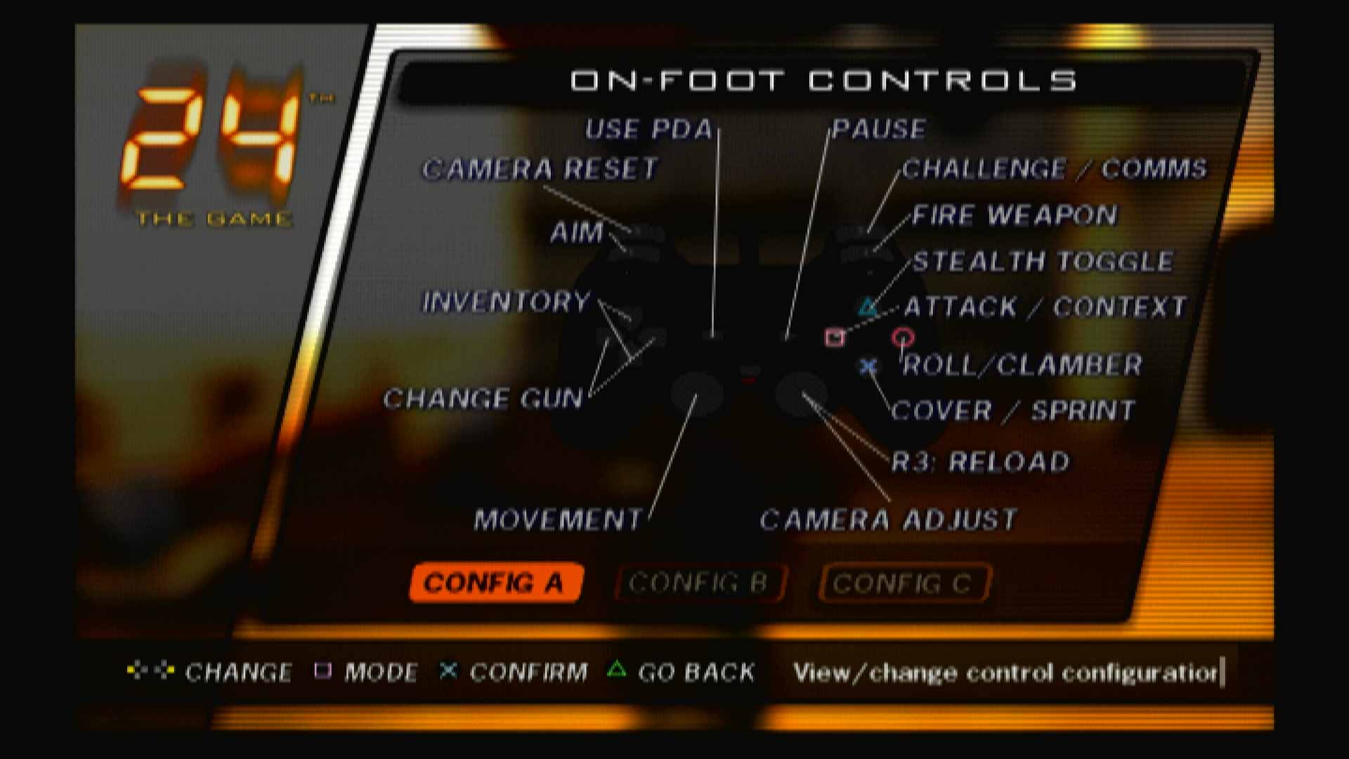 24 The Game PS2 on-foot controls