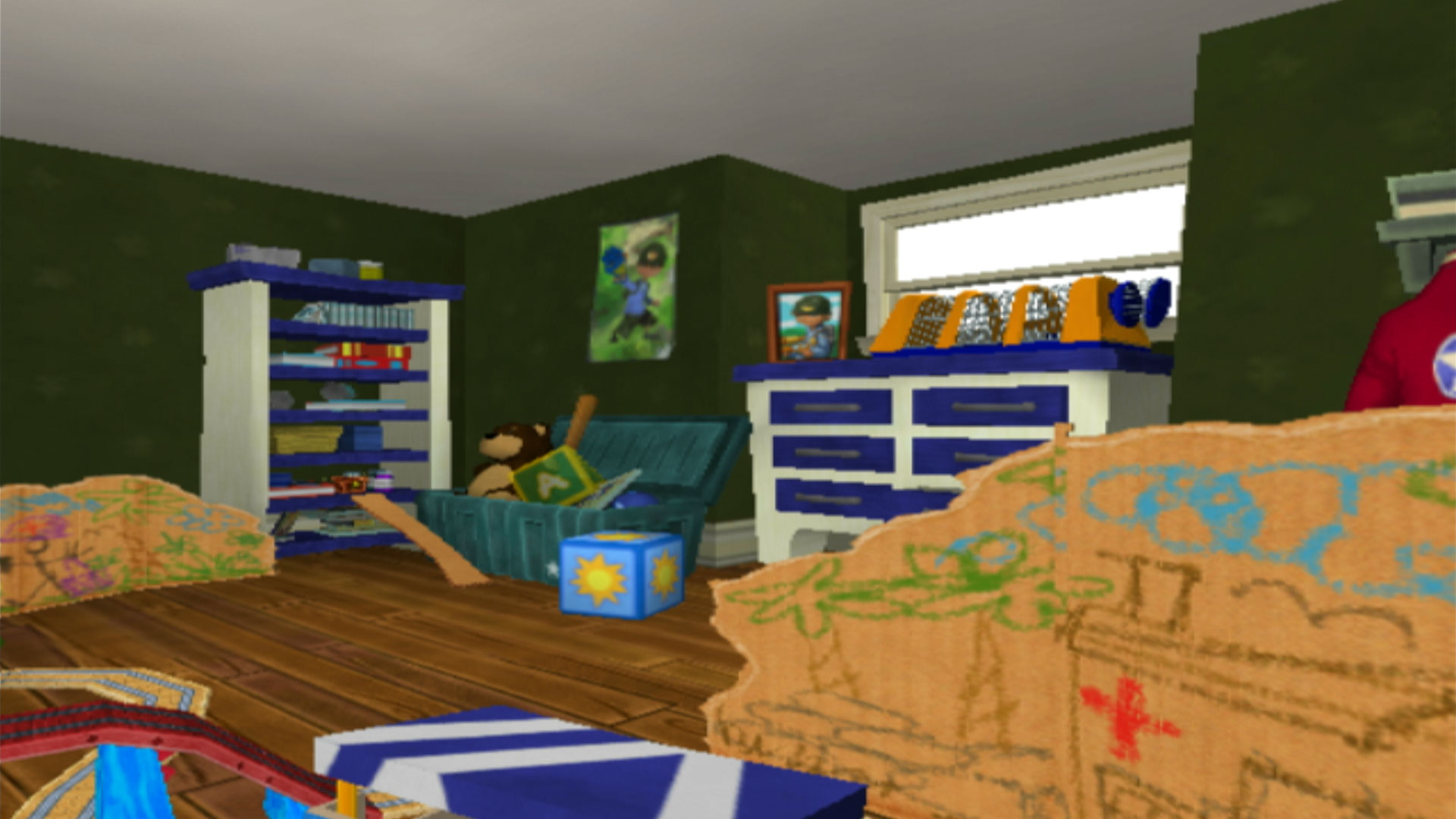 Army Men Soldiers of Misfortune PS2 bedroom level