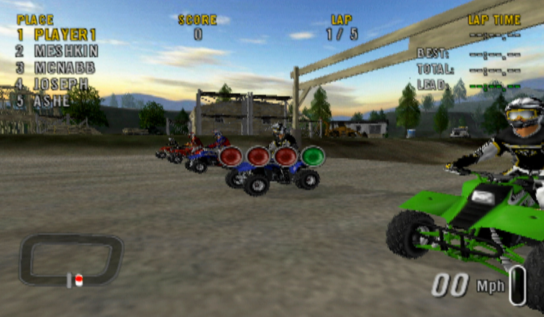 ATV Offroad Fury 2 PS2 race starting