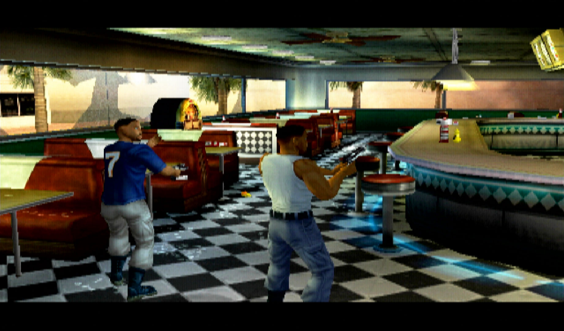 Bad Boys Miami Takedown PS2 restaurant diner