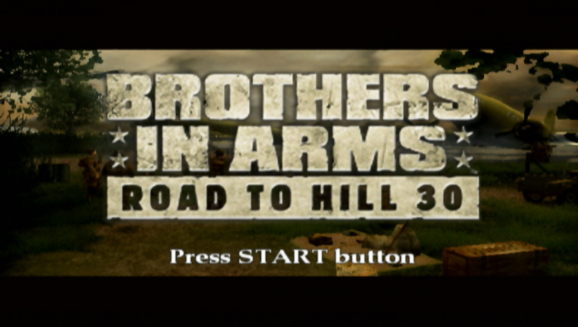 Brothers in Arms Road to Hill 30 PS2 title screen