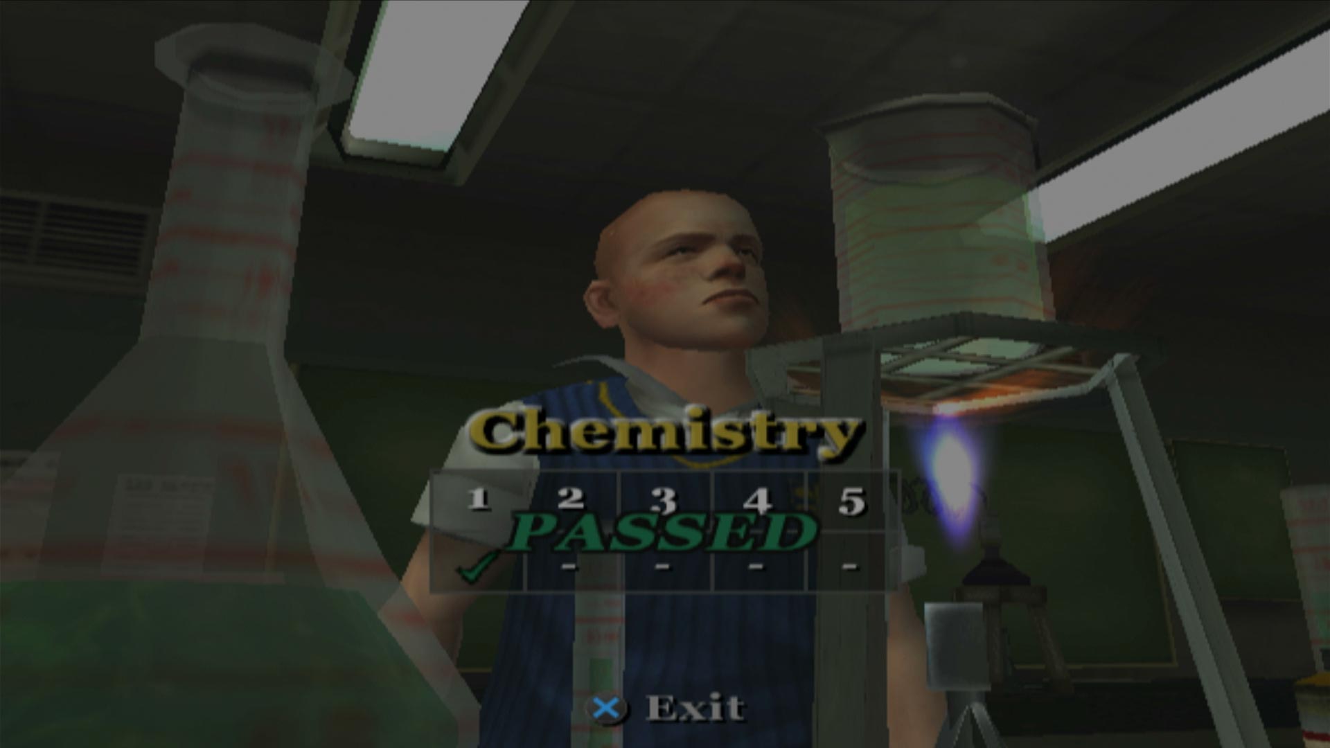 Bully PS2 chemistry passed