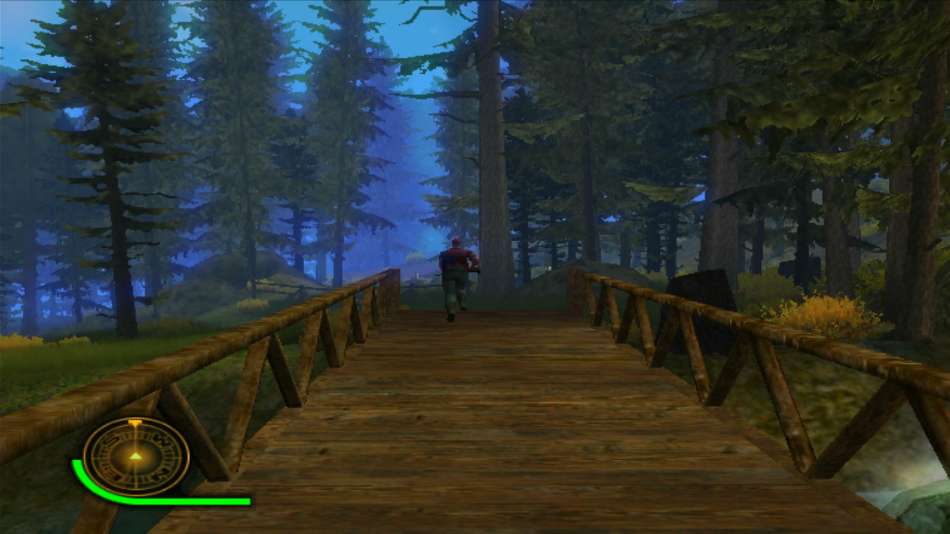 Cabelas Dangerous Hunts 2 PS2 bridge crossing