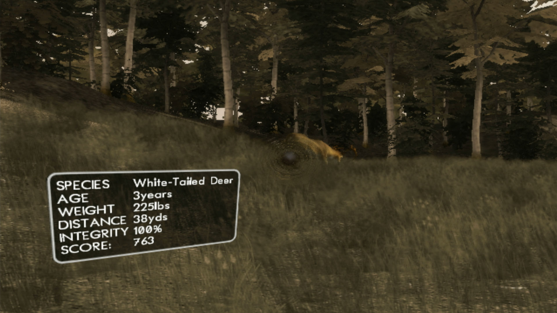 Cabela's Legendary Adventures PS2 shot fired white-tailed deer