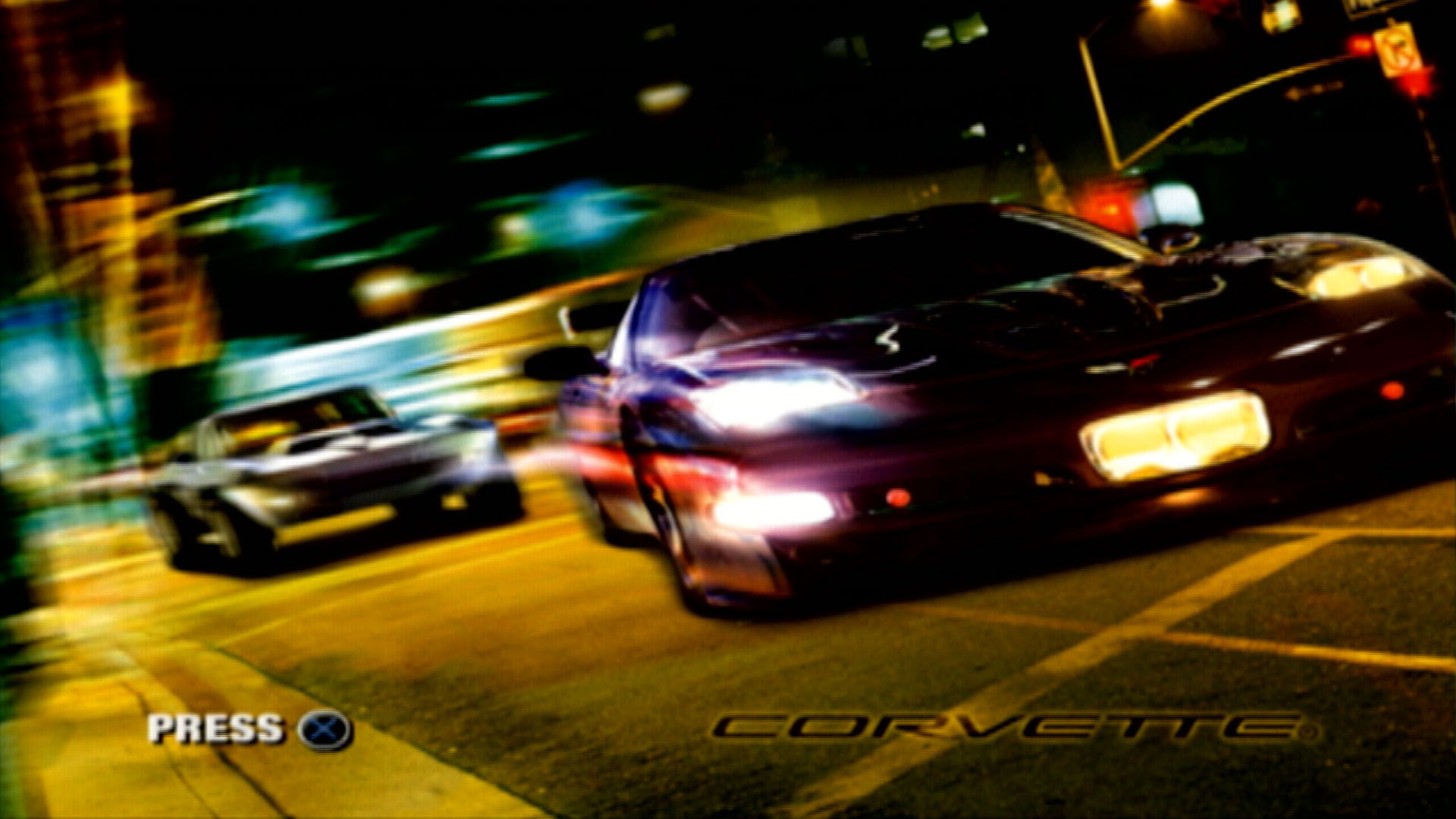 Corvette PS2 title screen