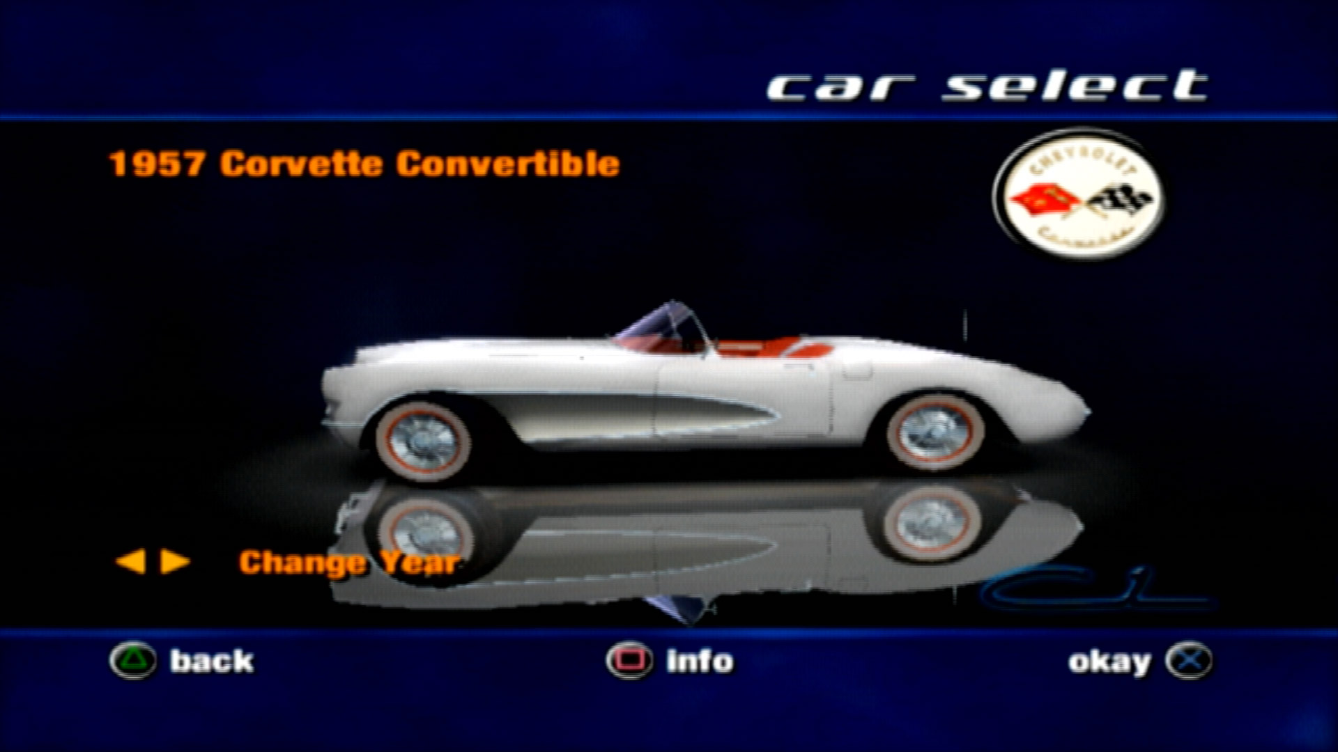 Corvette PS2 1957 convertible white