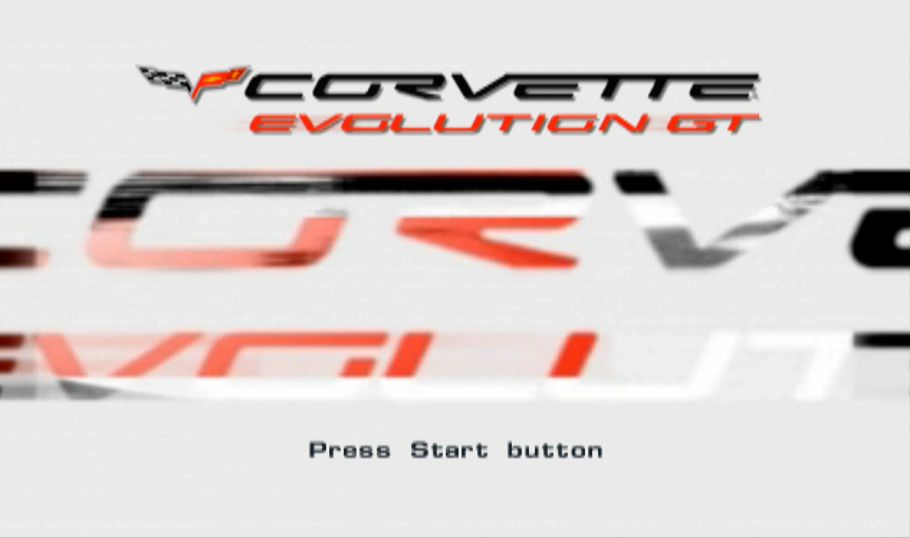 Corvette Evolution GT PS2 title screen