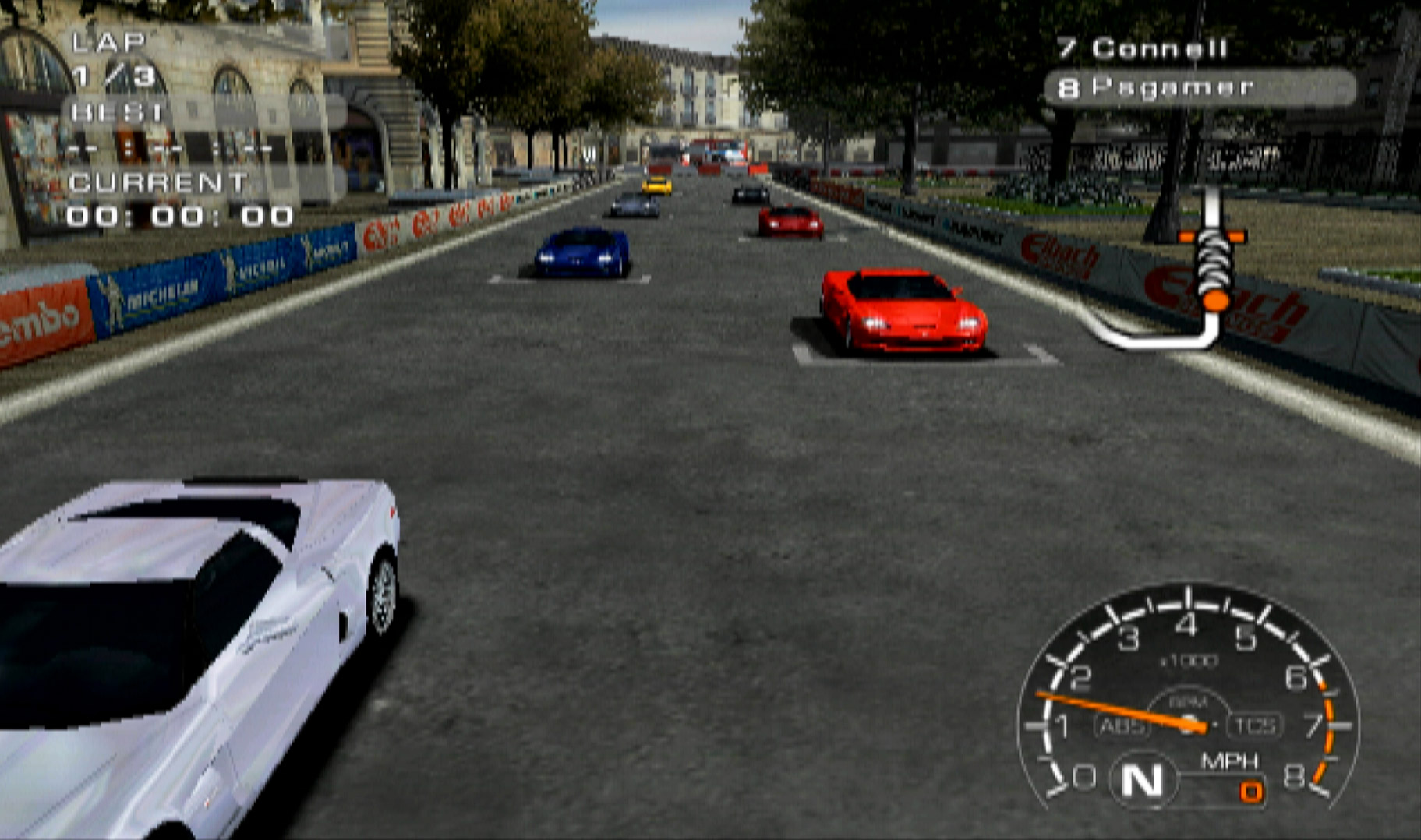 Corvette Evolution GT PS2 race starting