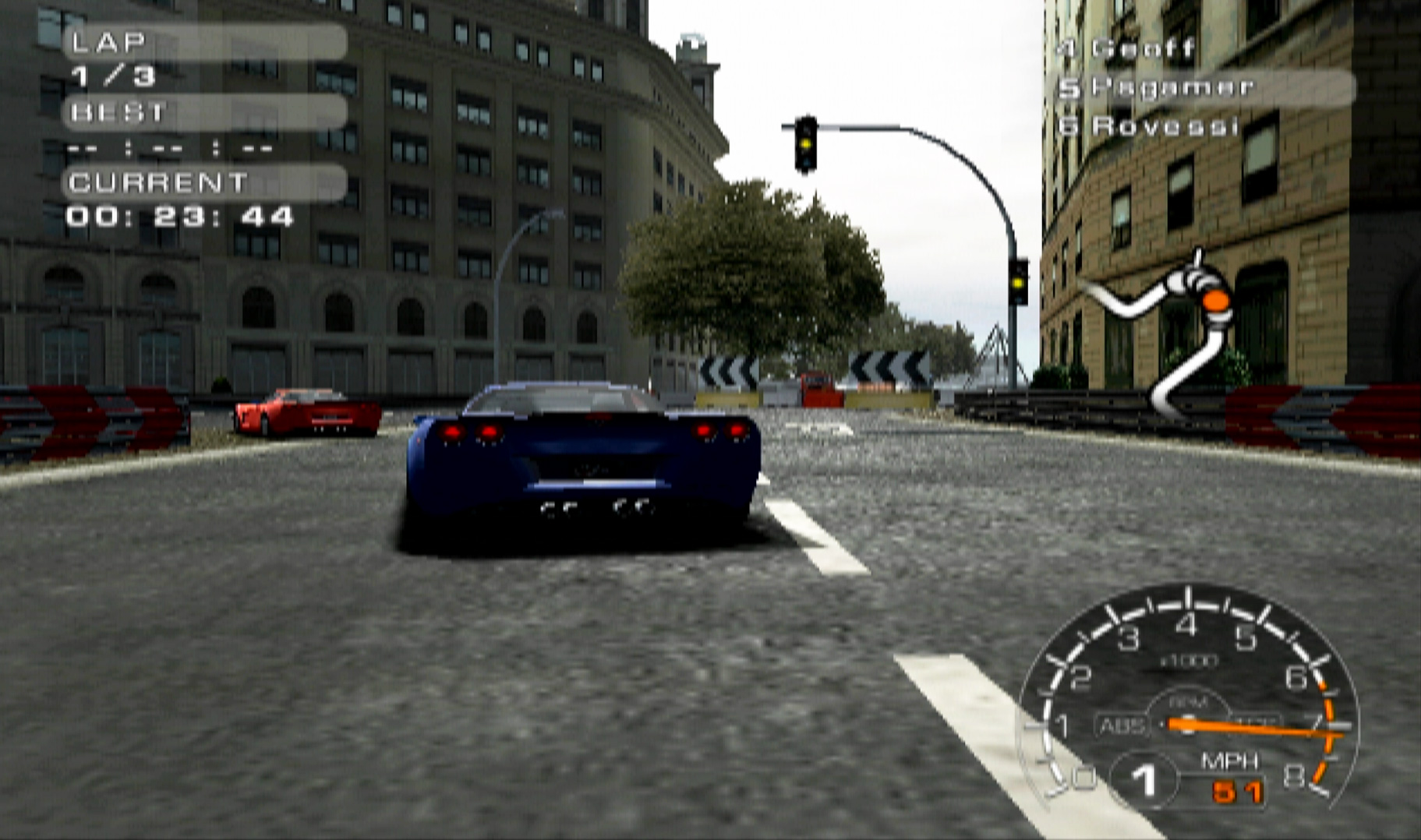 Corvette Evolution GT PS2 front view