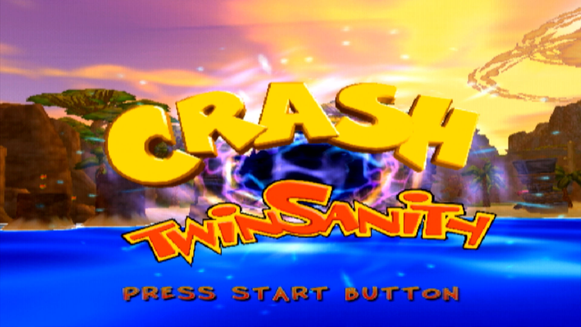 Crash Twinsanity PS2 title screen