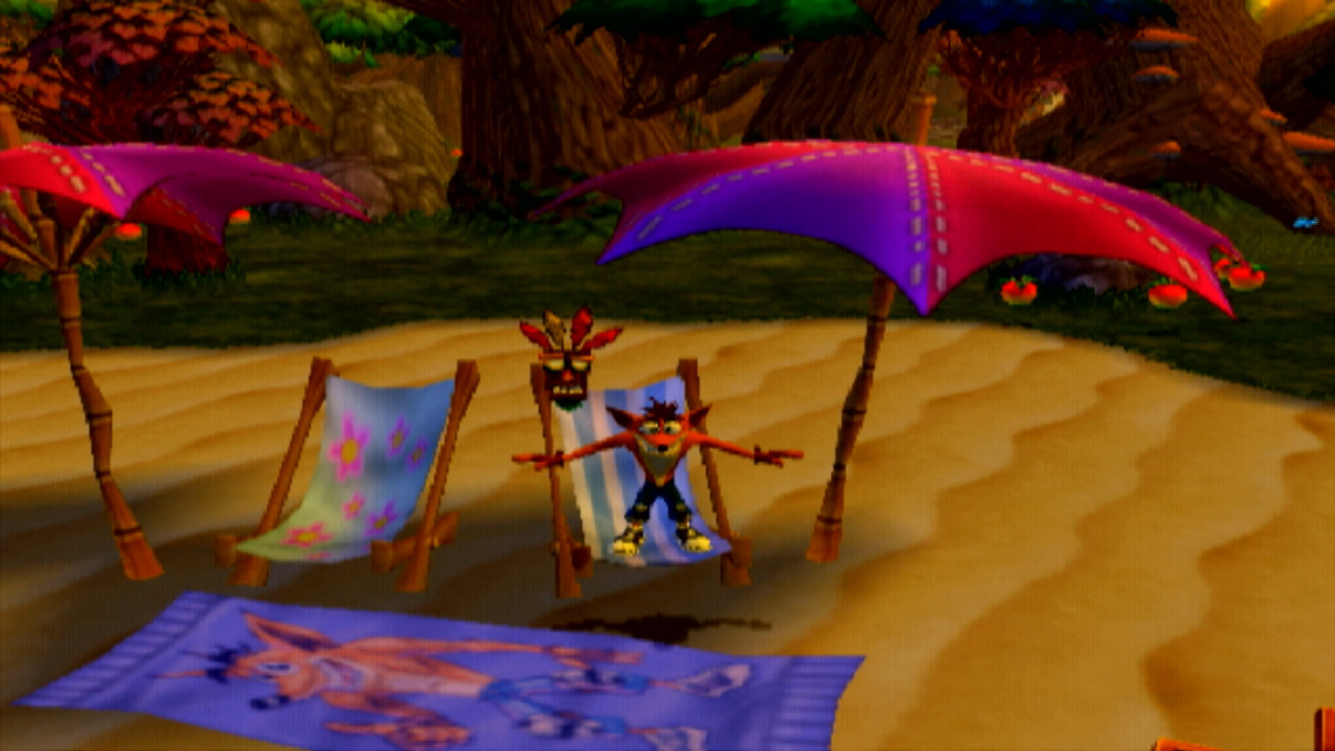 Crash Twinsanity PS2 beach