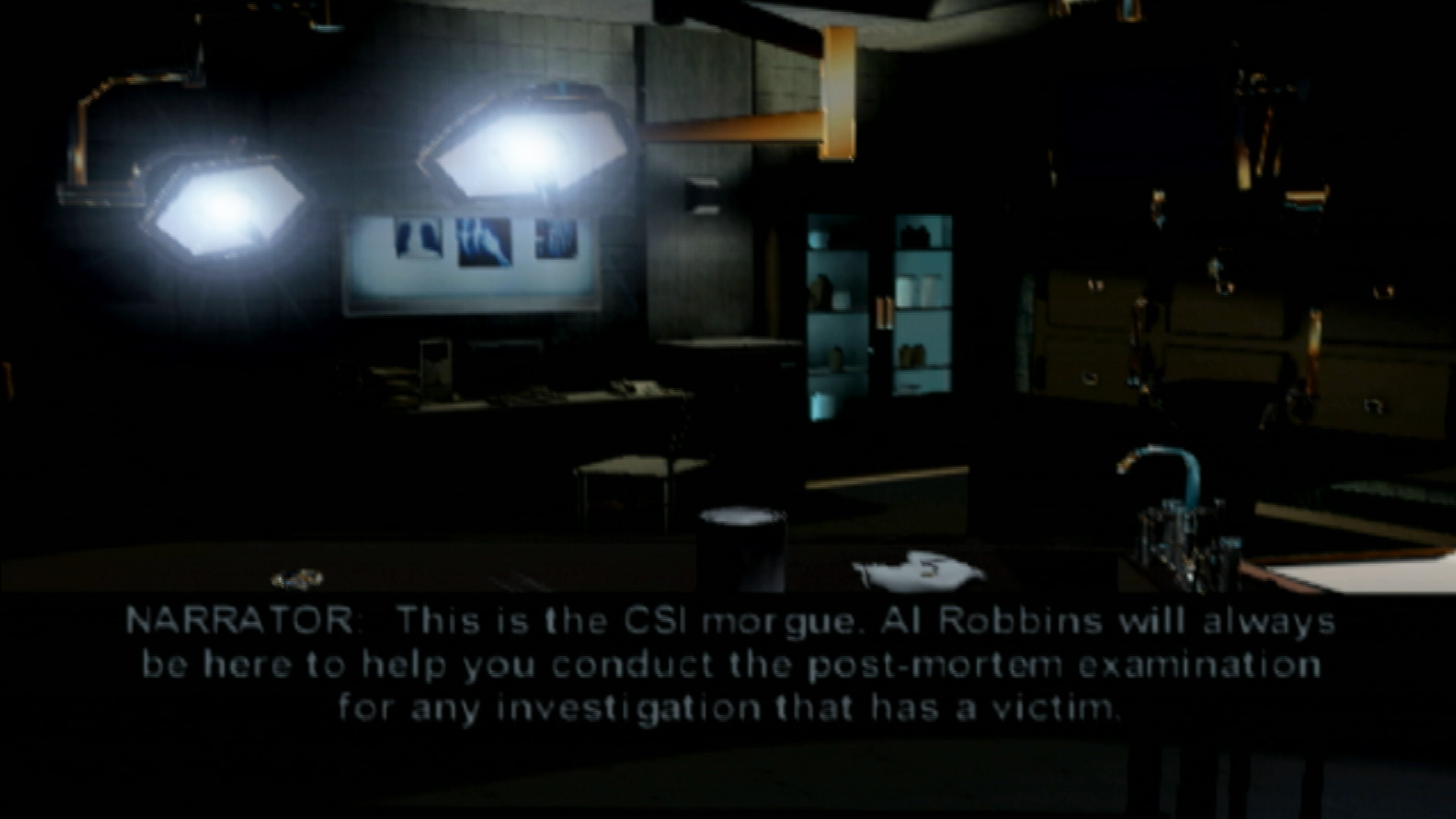 CSI 3 Dimensions of Murder PS2 csi morgue