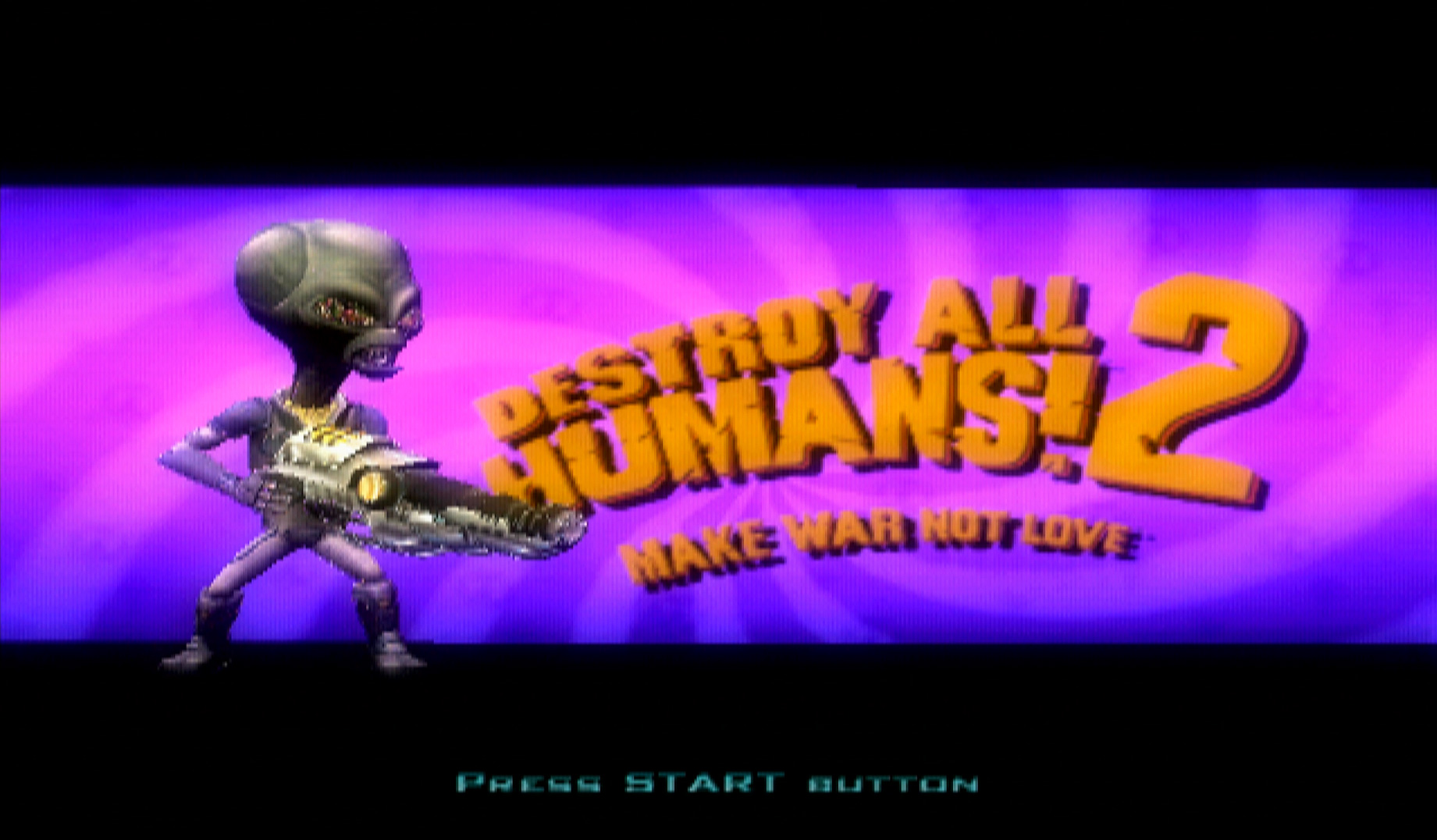 Destroy All Humans 2 PS2 title screen