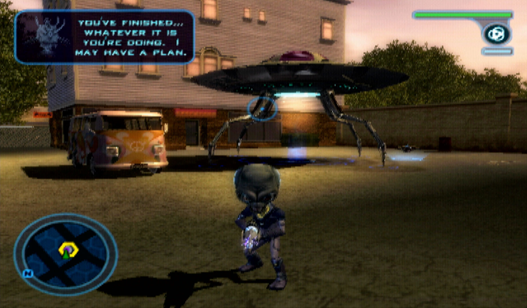 Destroy All Humans 2 PS2 spaceship