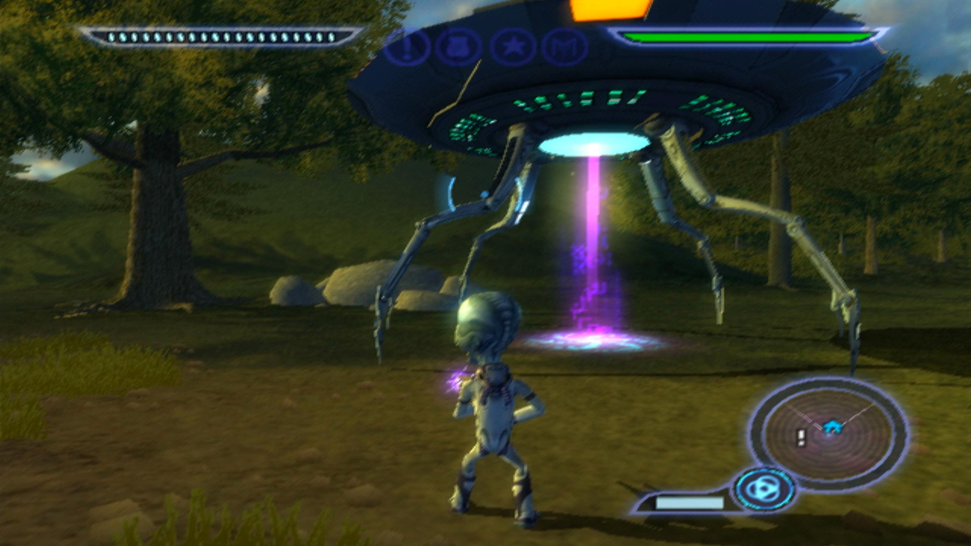 Destroy All Humans! PS2 saucer landed