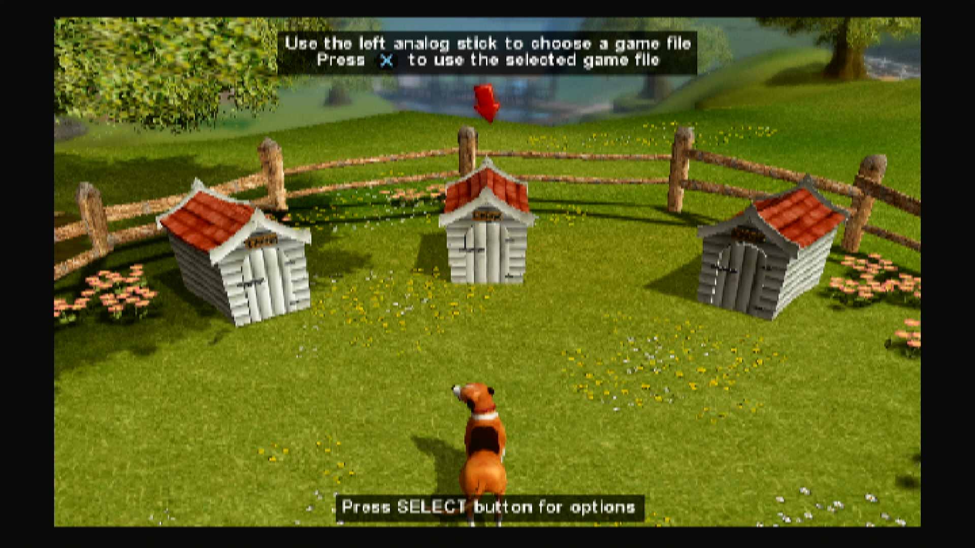 Dogs Life PS2 save menu