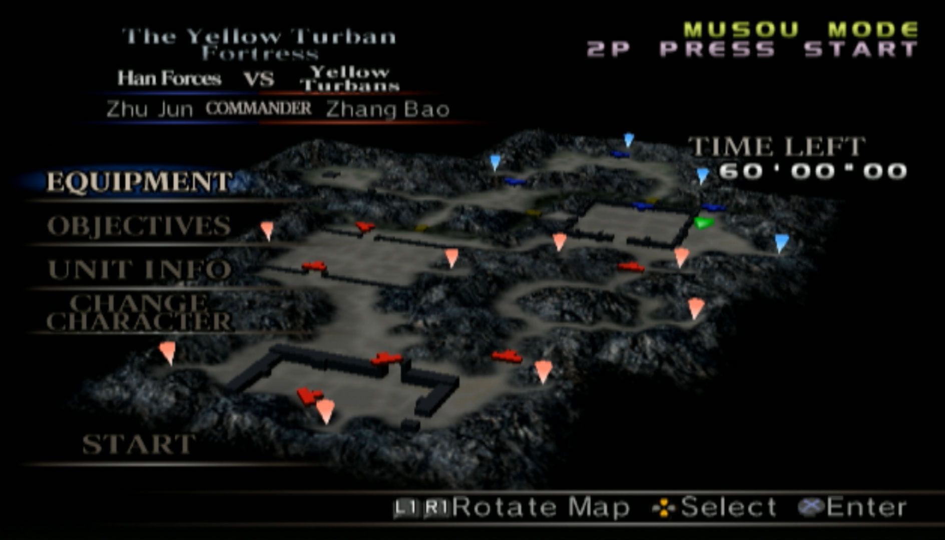 Dynasty Warriors 4 PS2 map