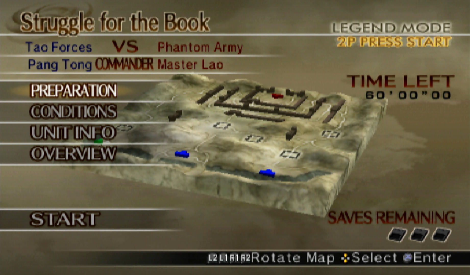 Dynasty Warriors 5 Xtreme Legends PS2 preparations