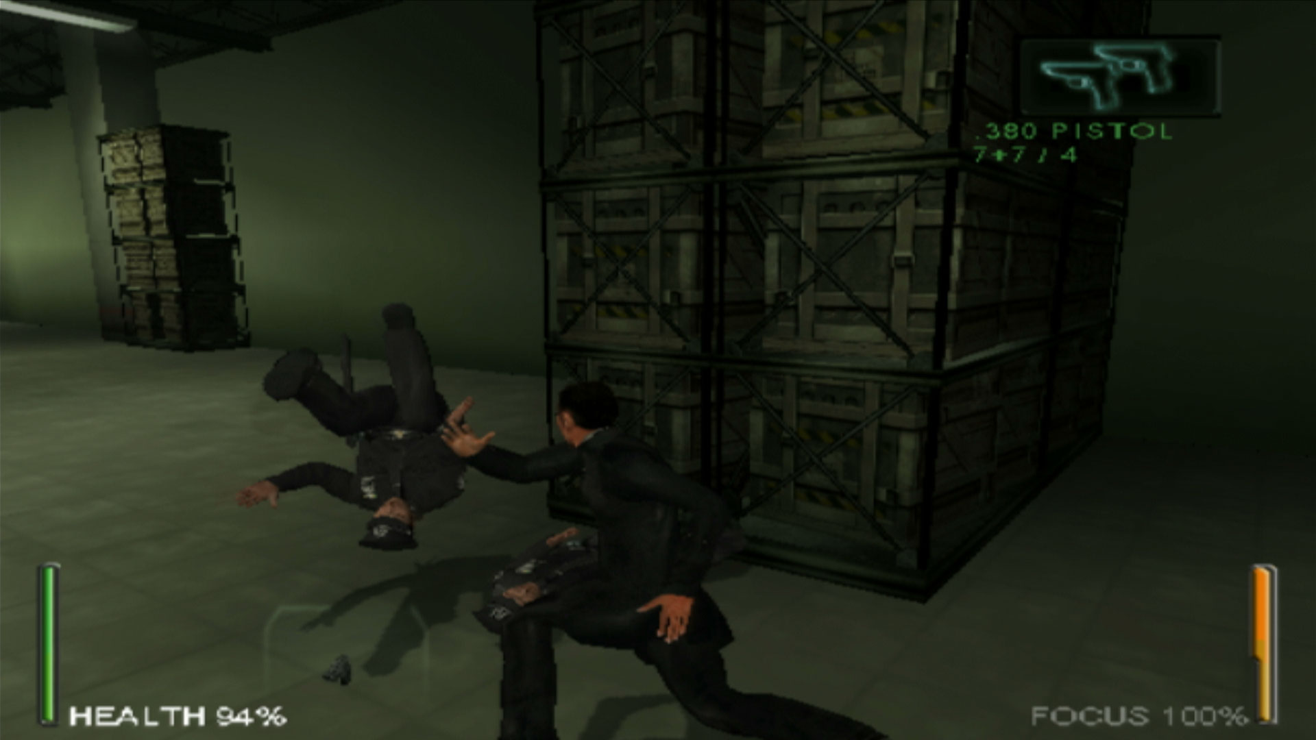 Enter the Matrix PS2 fighting police