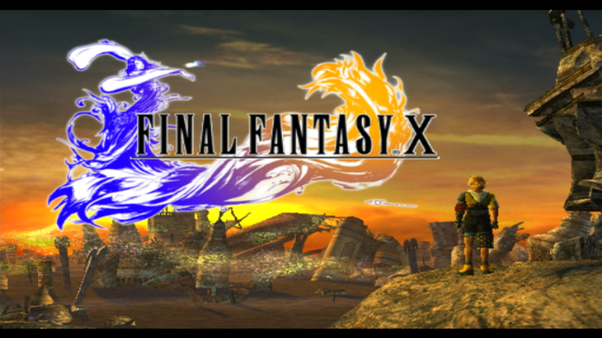 Final Fantasy X PS2 title logo screen