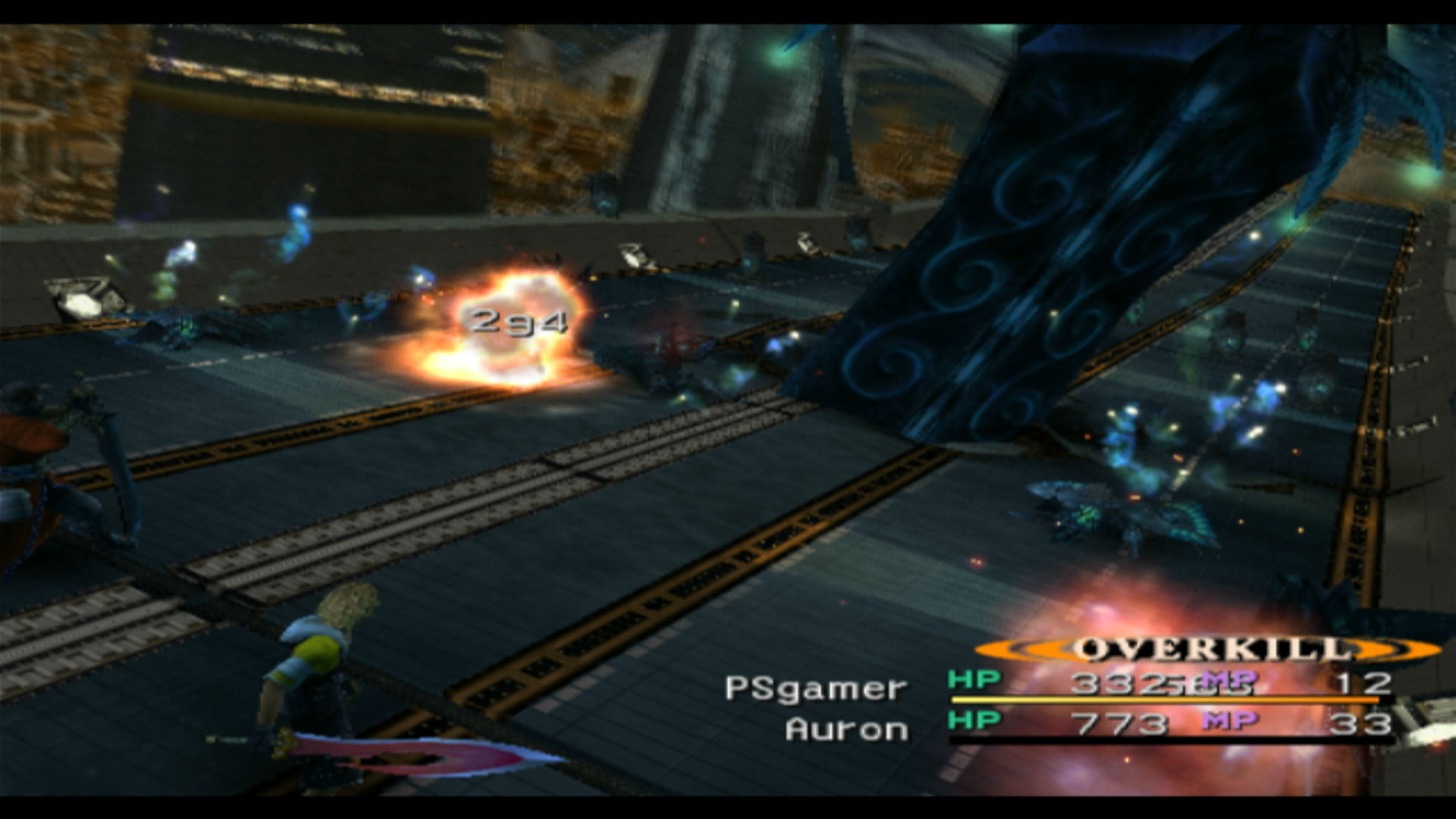 Final Fantasy X PS2 overkill attack