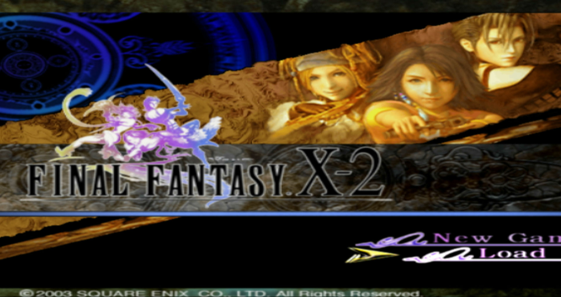 Final Fantasy X-2 PS2 title screen