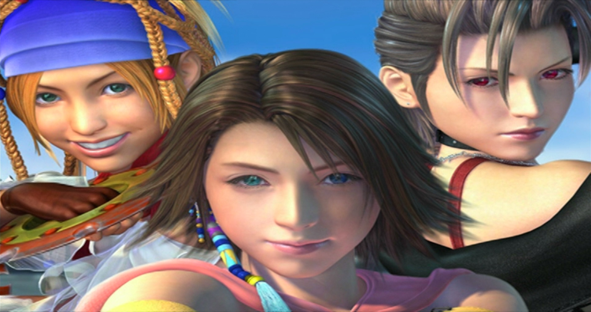 Final Fantasy X-2 PS2 gang team girls