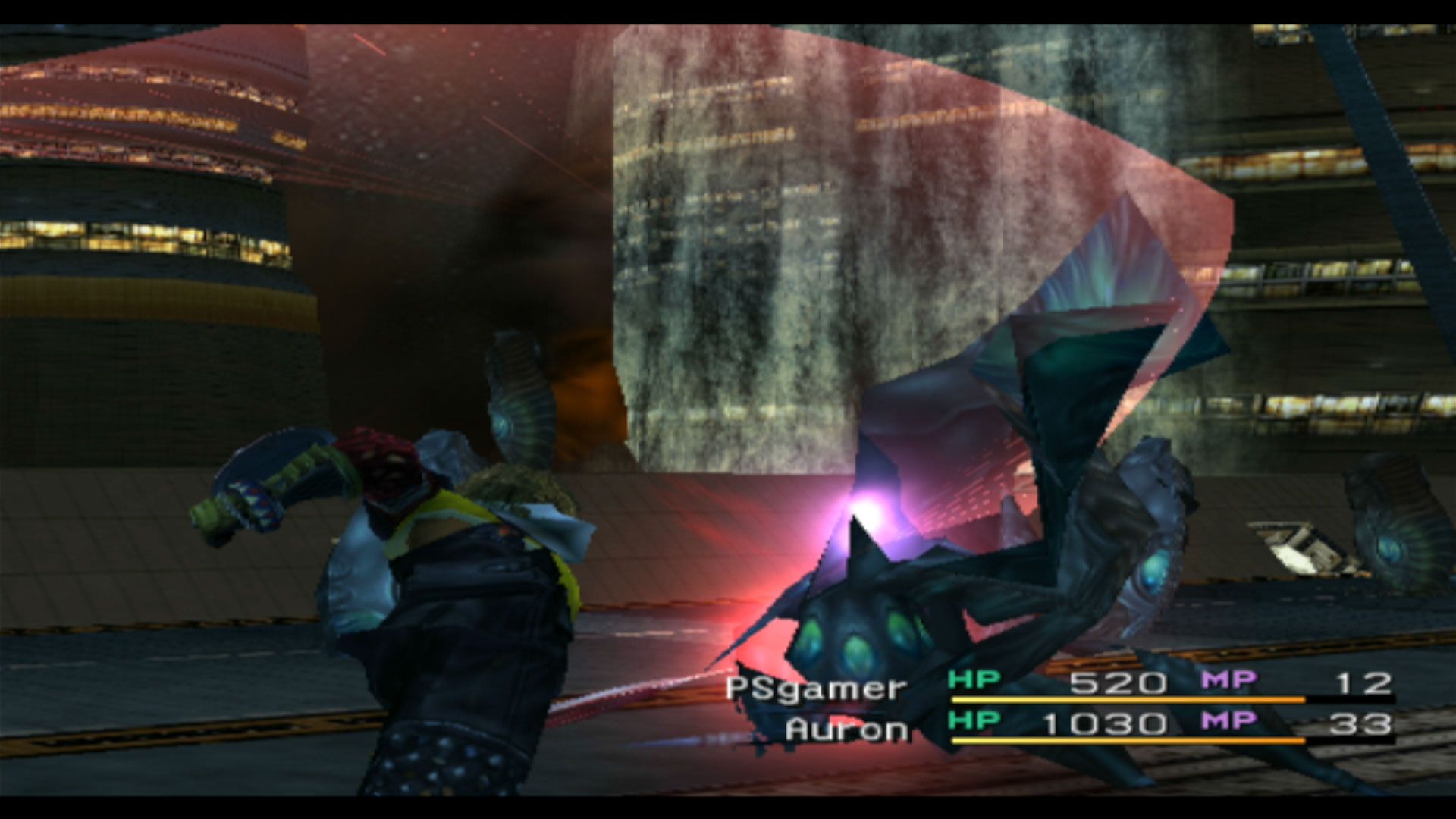 Final Fantasy X PS2 attack hit
