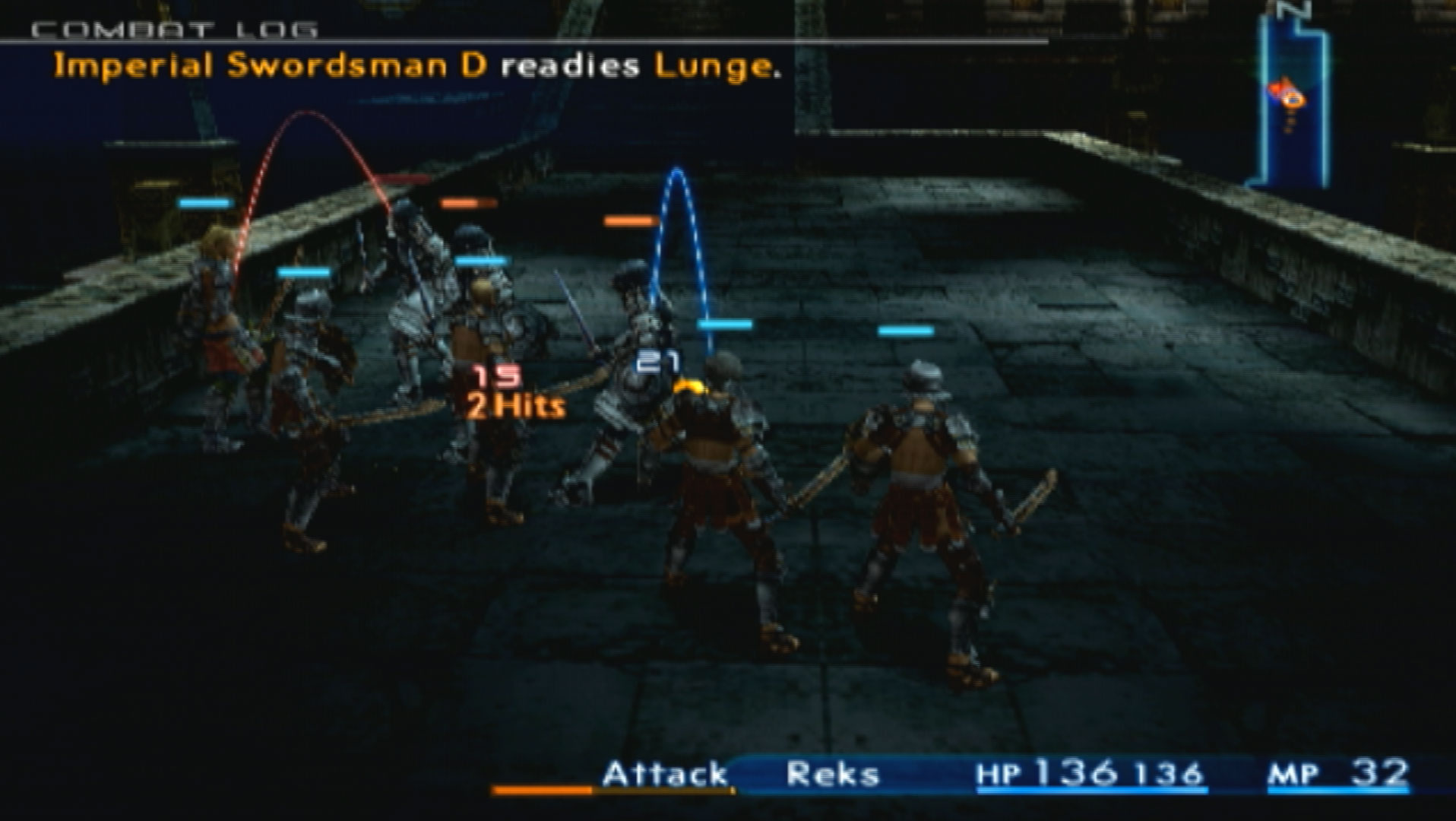 Final Fantasy XII PS2 15 hit battle