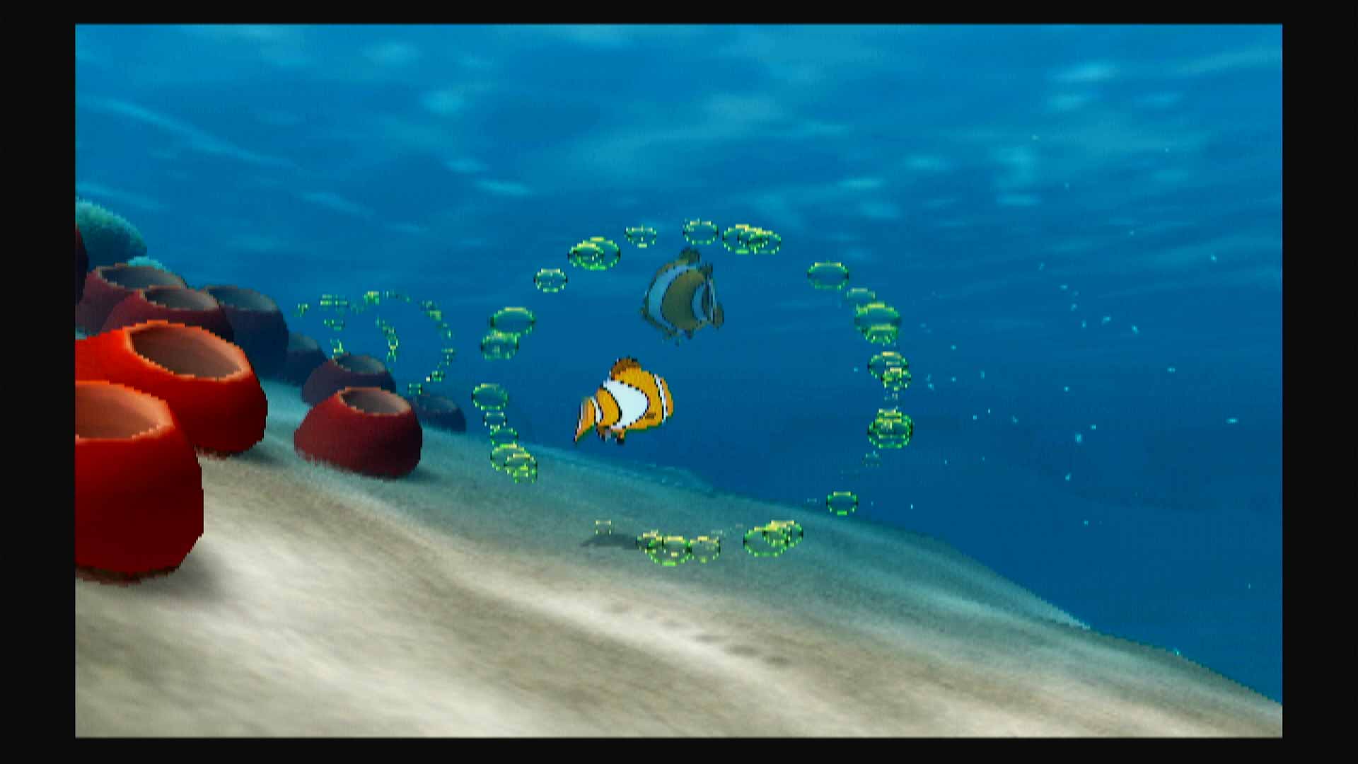 Finding Nemo PS2 swim through bubbles