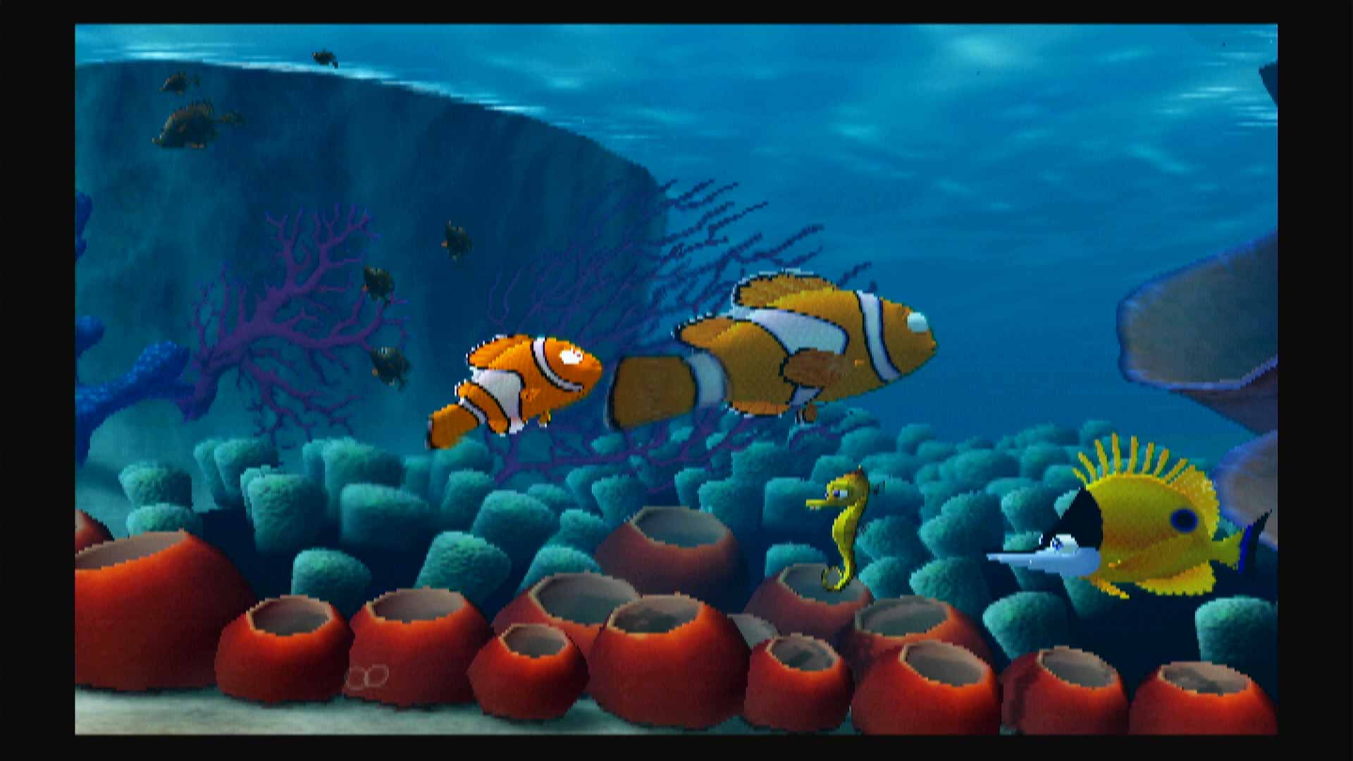 Finding Nemo PS2 nemo marlin swimming