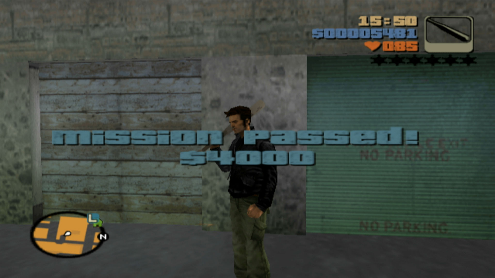 Grand Theft Auto III PS2 mission passed $4000