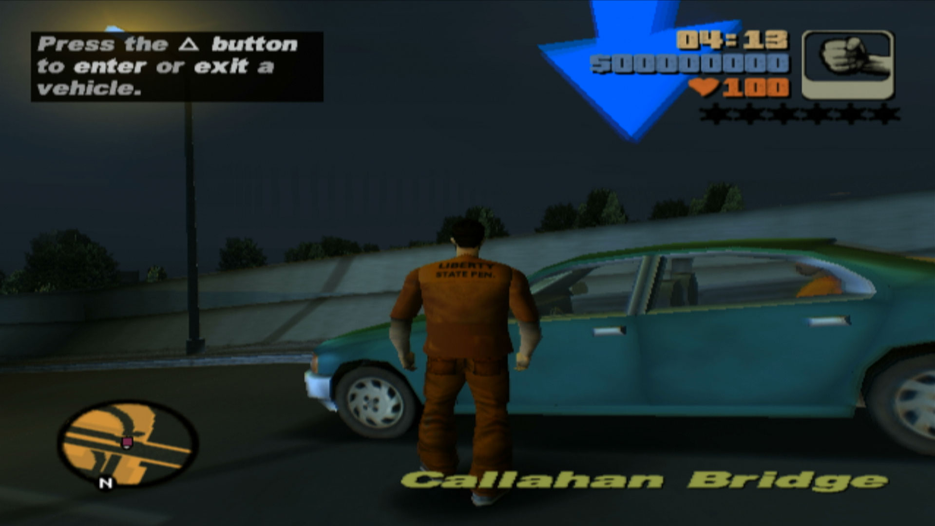 Grand Theft Auto III PS2 drive this car