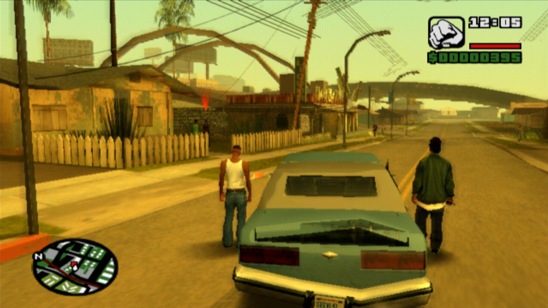 Grand Theft Auto San Andreas PS2 beat up mission