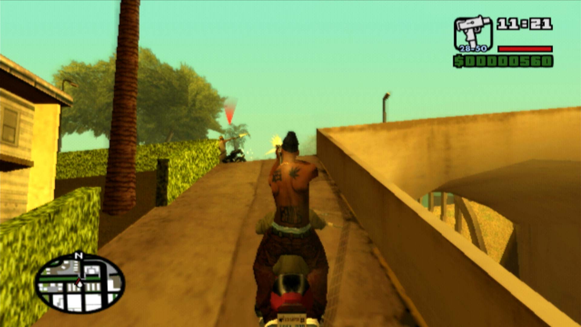 Grand Theft Auto San Andreas PS2 motorcycle shooting mission