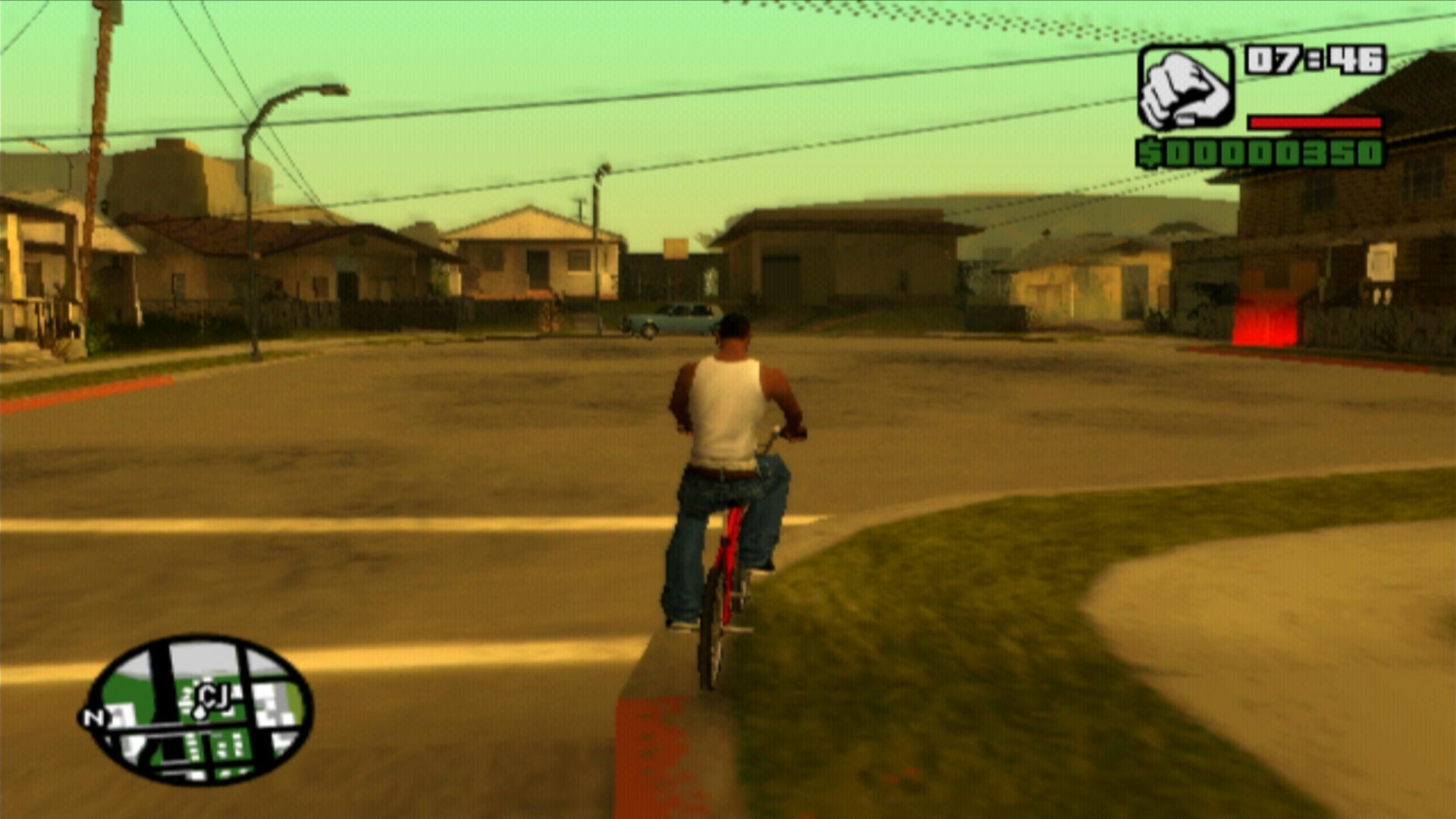 Grand Theft Auto San Andreas PS2 bicycle riding