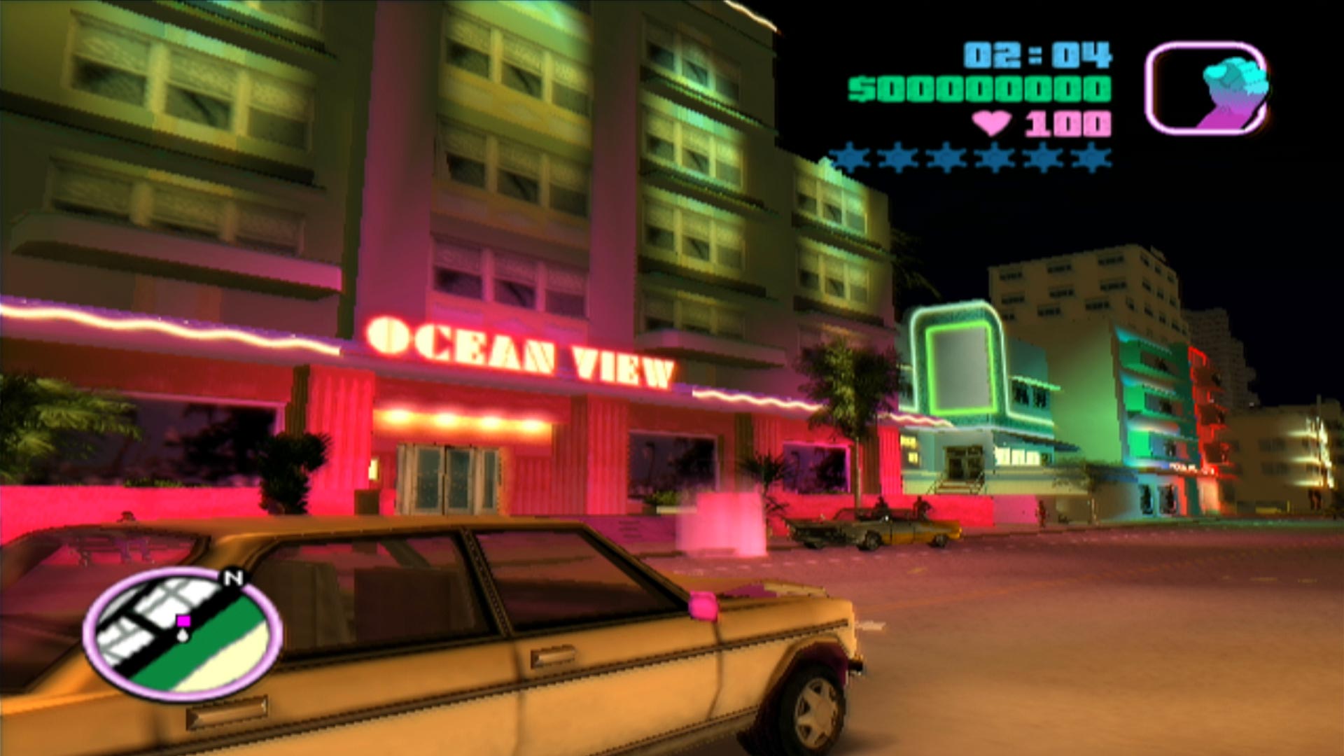 Grand Theft Auto Vice City PS2 ocean view hotel save point