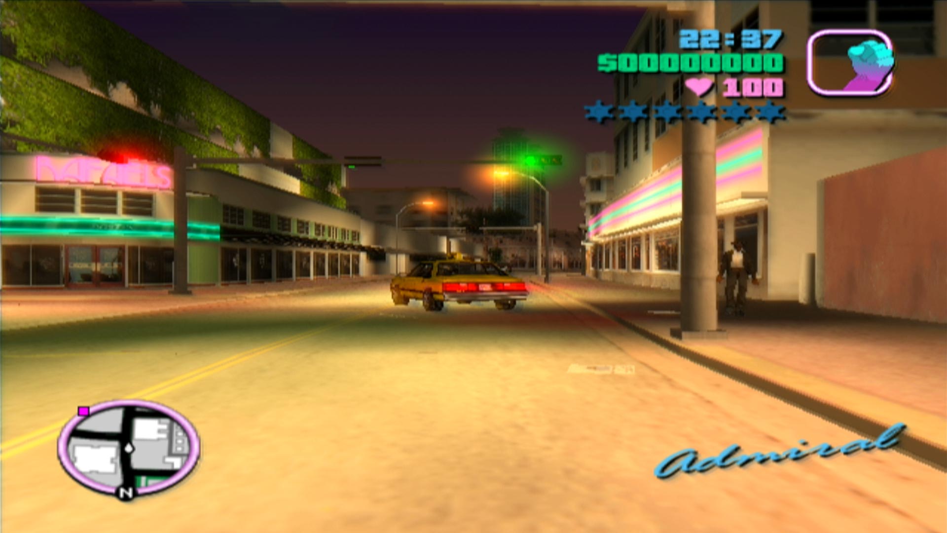 Grand Theft Auto Vice City PS2 car front view