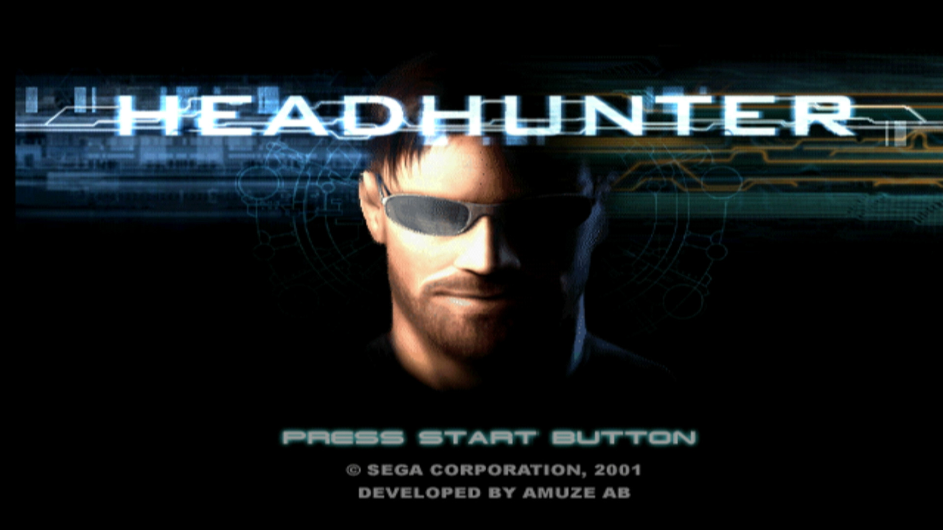 Headhunter PS2 title screen