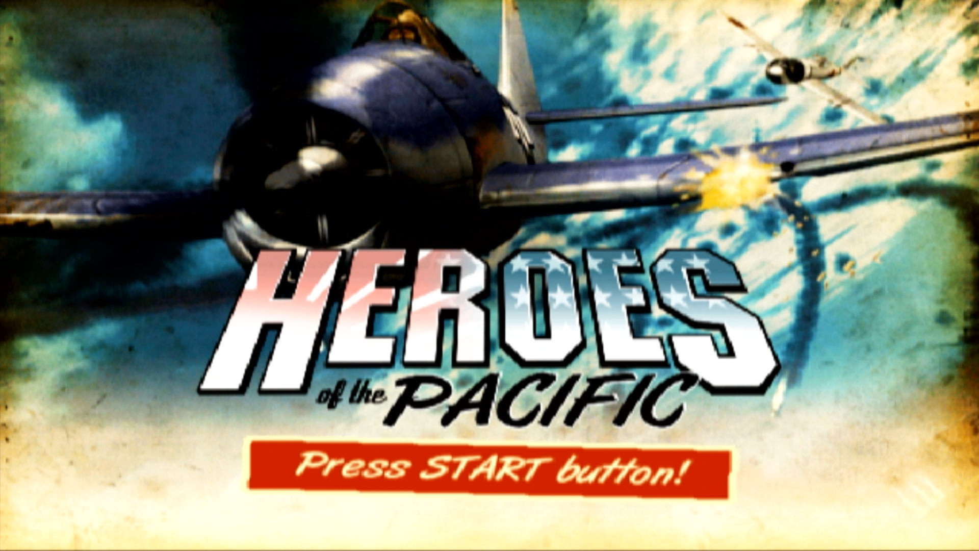 Heroes of the Pacific PS2 title screen