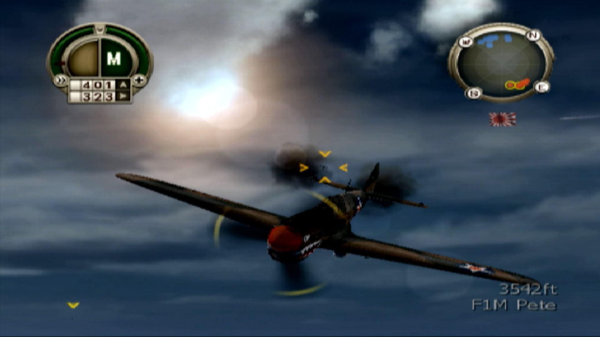 Heroes of the Pacific PS2 p-40 warhawk plane