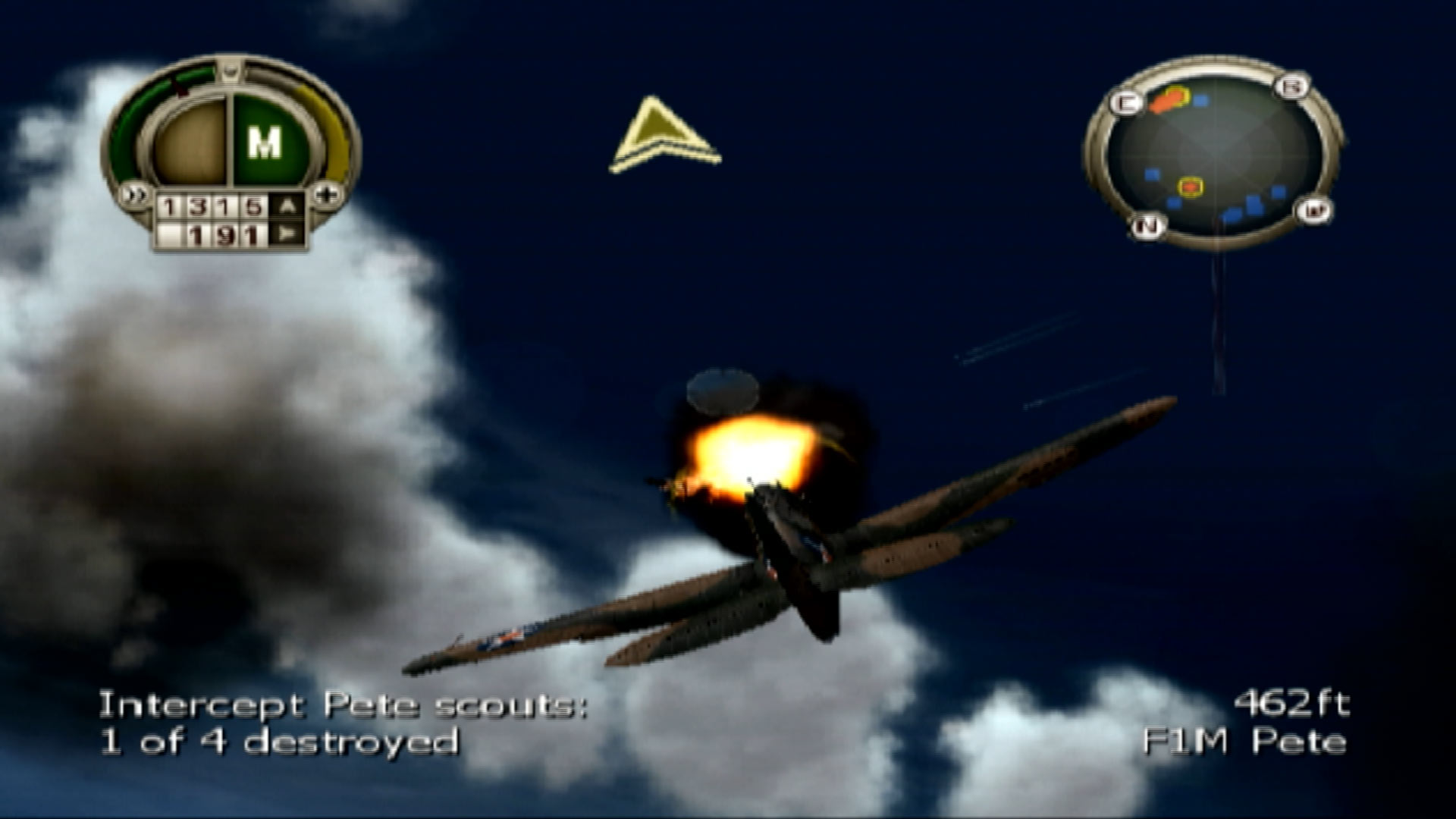 Heroes of the Pacific PS2 dogfight