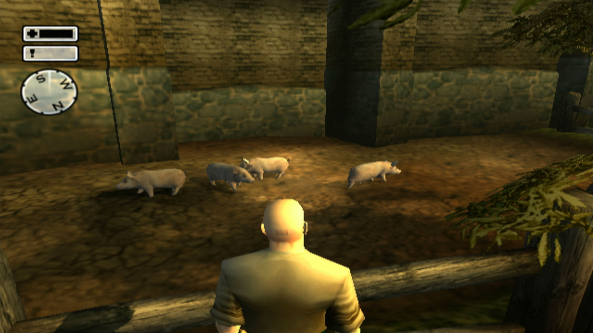 Hitman 2 Silent Assassin PS2 screenshot pigs