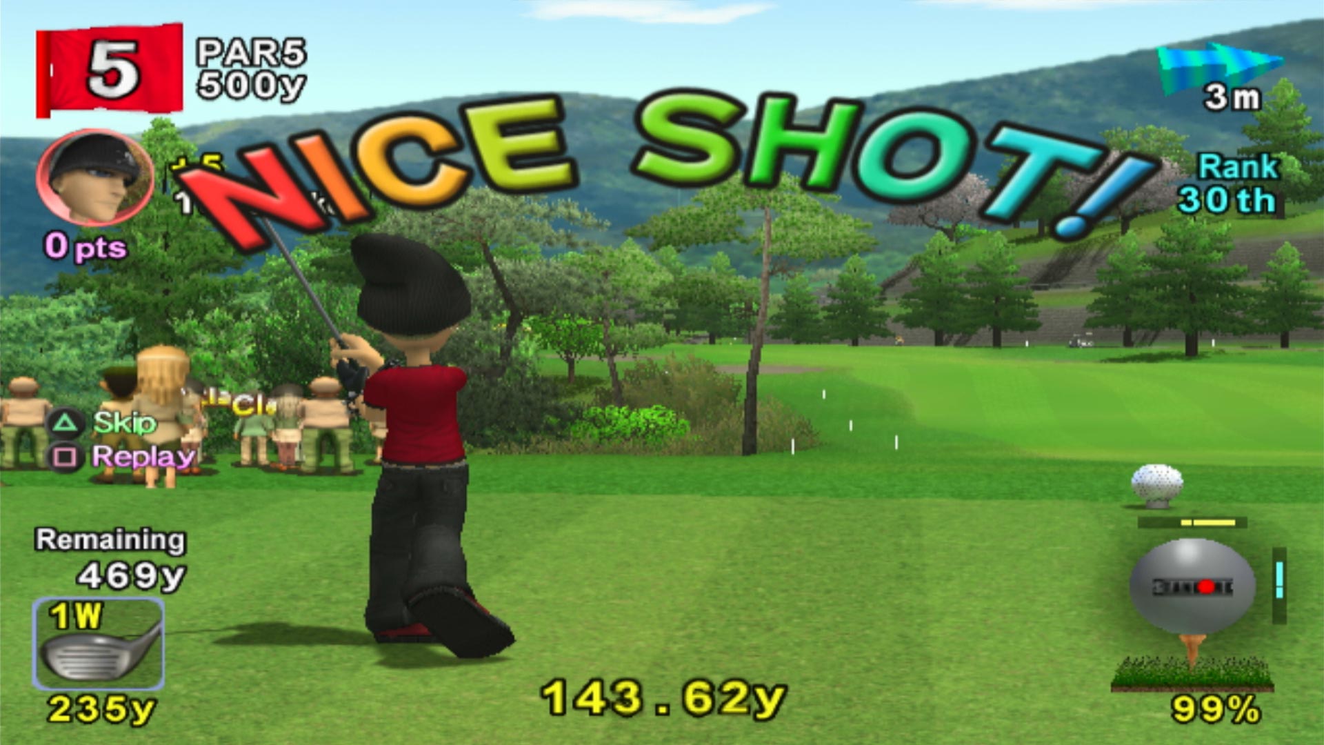 Hot Shots Golf Fore! PS2 NICE SHOT