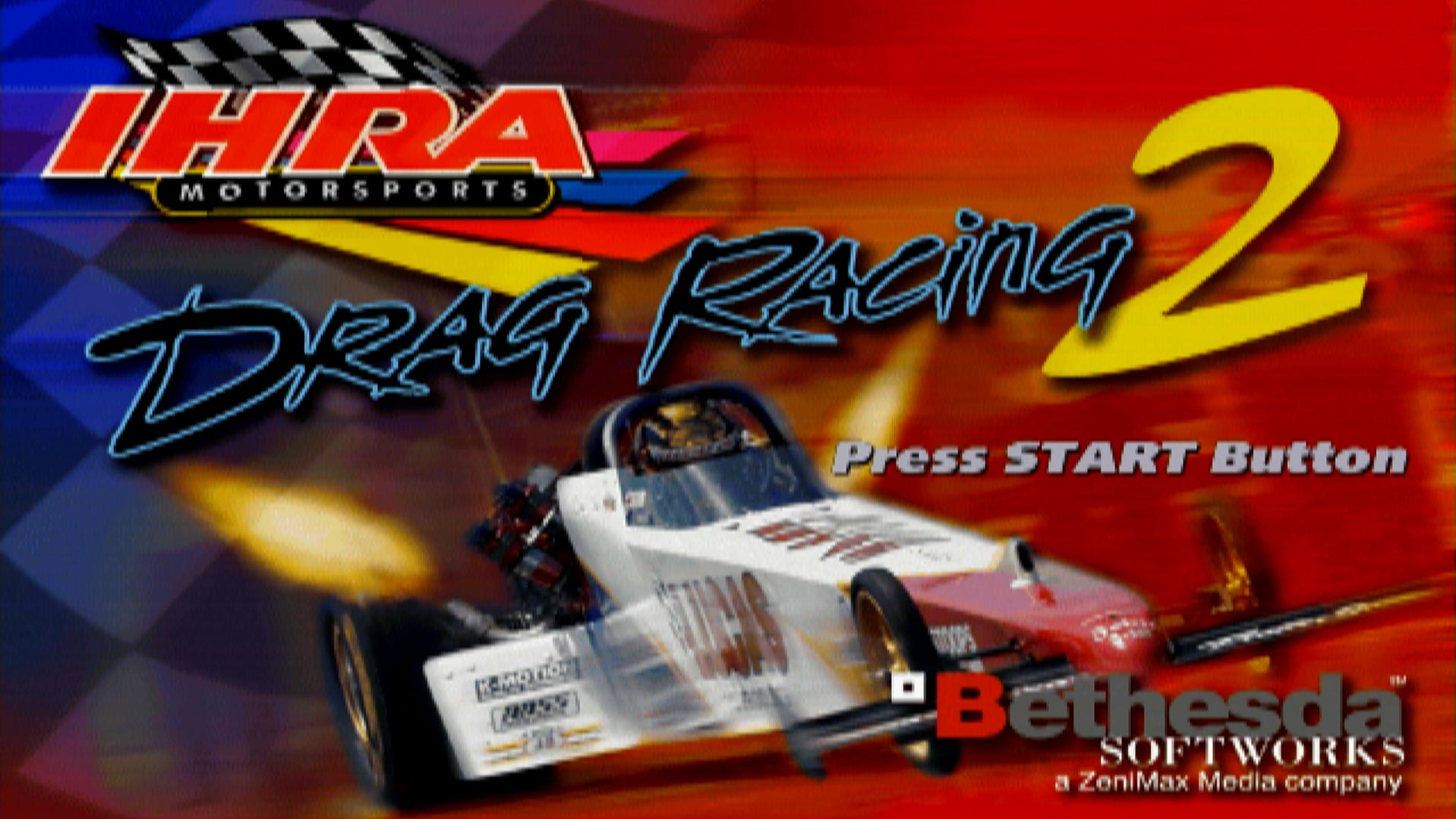 IHRA Drag Racing 2 PS2 title screen