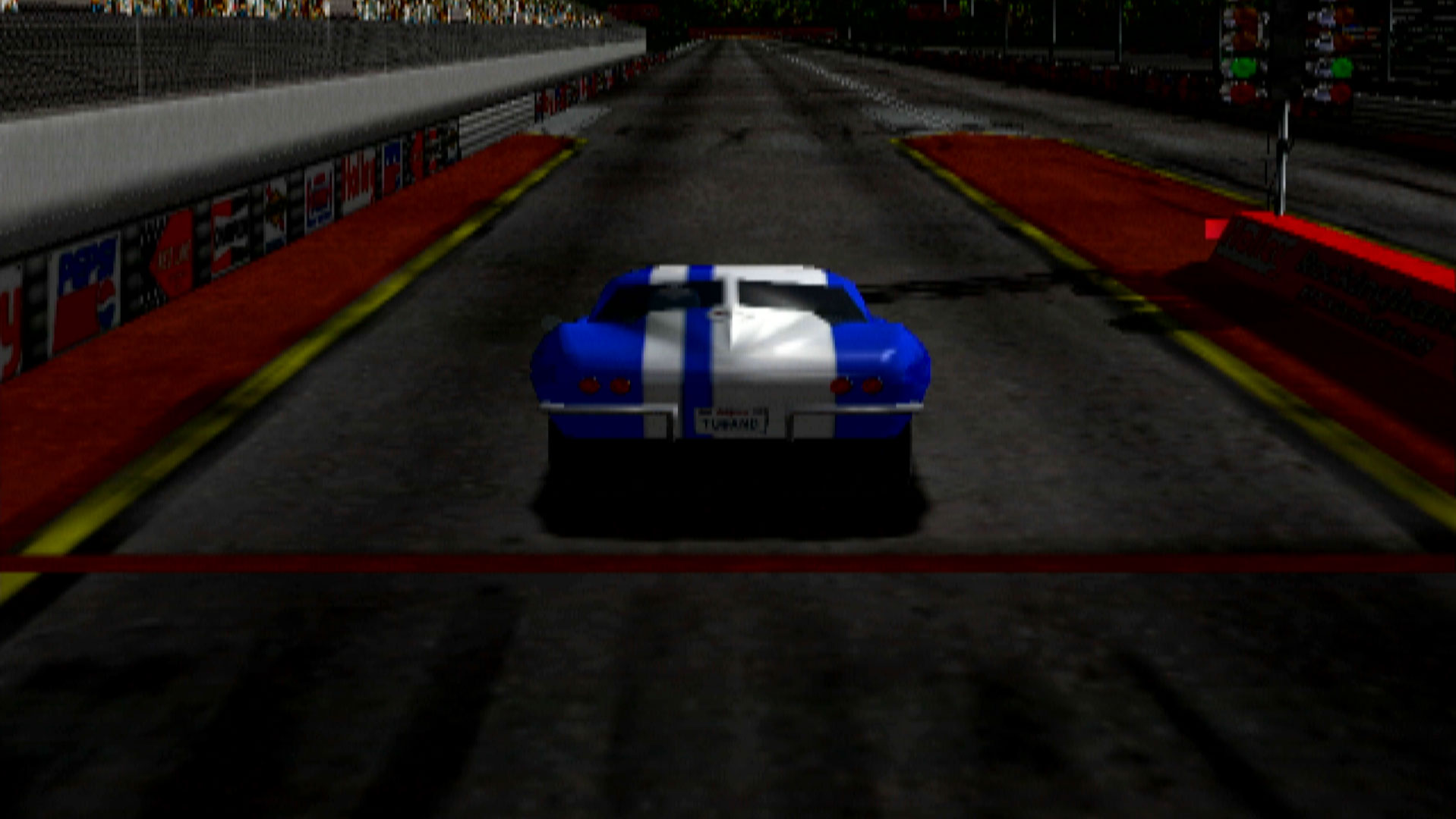 IHRA Drag Racing 2 PS2 blue corvette