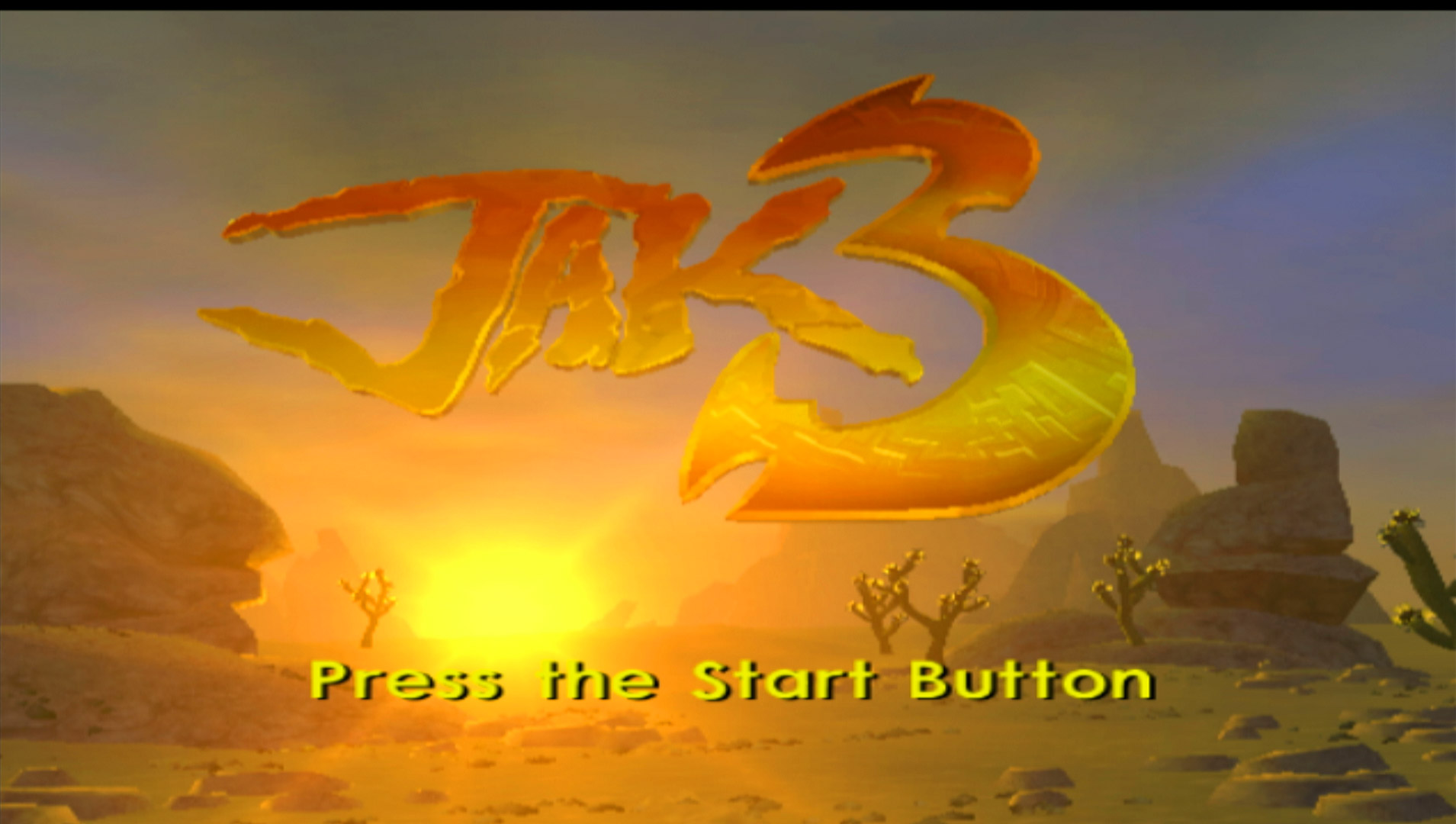 Jak 3 PS2 title start screen