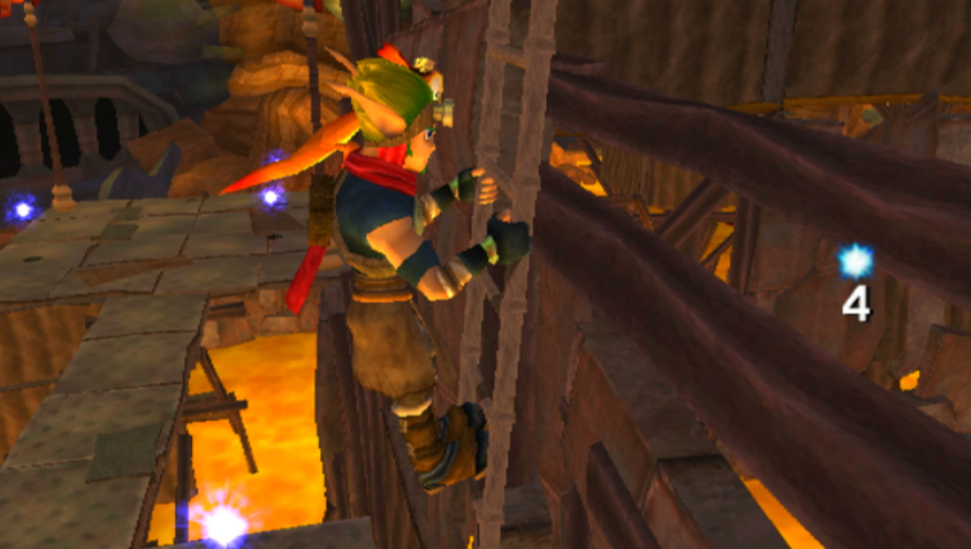 Jak 3 PS2 climbing ladder